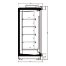 153.5” Alaska Line Five Glass Door Freezer Remote HIT-1517F
