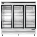EFI 82" Bottom-Mount Glass Three Door Merchandising Refrigerator 77.1 Cu.Ft. C3-82GDSVC