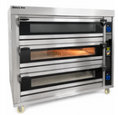 Alaska Line 52.3'' Natural Gas Three Deck Oven with Steam Injection HIT-432