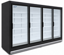 EuroCold 123" Four Door Glass Door Freezer Remote GDF-MERIC-4