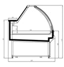 78'' Alaska-Line Meat/Deli Display Cooler 14.4 Cu.Ft - HIT-26