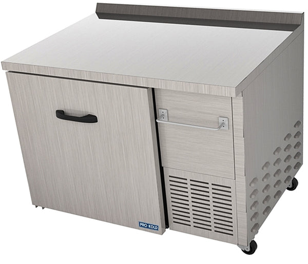 44'' Pro-Kold Single Door Under Counter Cooler with Prep Surface UCT-4401
