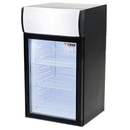CHEF 16'' Countertop Glass Door Mini Beverage Display Cooler 40L Capacity, SC40B