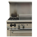 Garland SunFire Series Natural Gas 2 Burner Gas Range with 24" Griddle and Standard Oven 129,000 BTU Used FOR02446