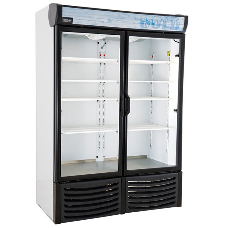 54" Pro-Kold Double Glass Door Display Freezer 32 Cu.Ft., DURF-32W