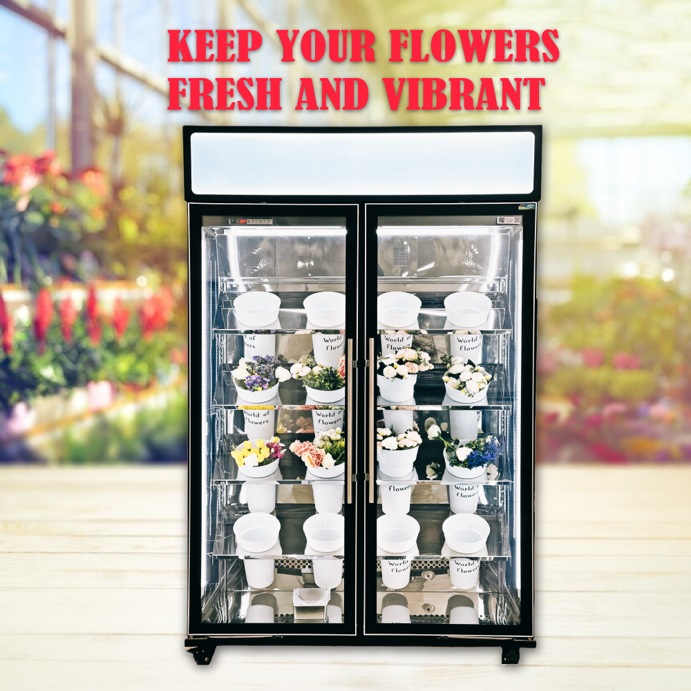Alaska-Line Floral Showcase Refrigerator 54'' - Special Cooling System