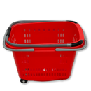 Rolling Basket with 4 Wheels & Handle HBR-3017