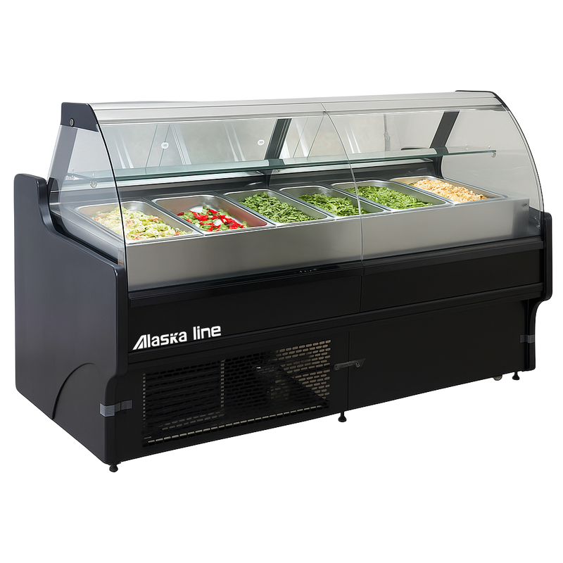 77'' Alaska-Line Salad Prep Table with Storage & GN Pan HIT-37