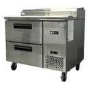 EFI 44" Refrigerated Pizza Prep Table with Two Drawers CPDW2-44VC