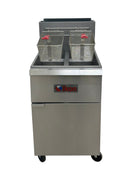 Ikon Natural Gas 40 lb. Capacity per Tank Split Tank Fryer - 120,000 BTU, IGF-40/40-2 NG