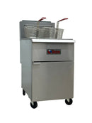 Ikon Natural Gas 40 lb. Capacity per Tank Split Tank Fryer - 120,000 BTU, IGF-40/40-2 NG
