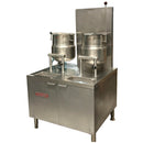 Vulcan 2x24 Quart Jacketed Tilting Kettle On Gas Boiler Base Used FOR02003