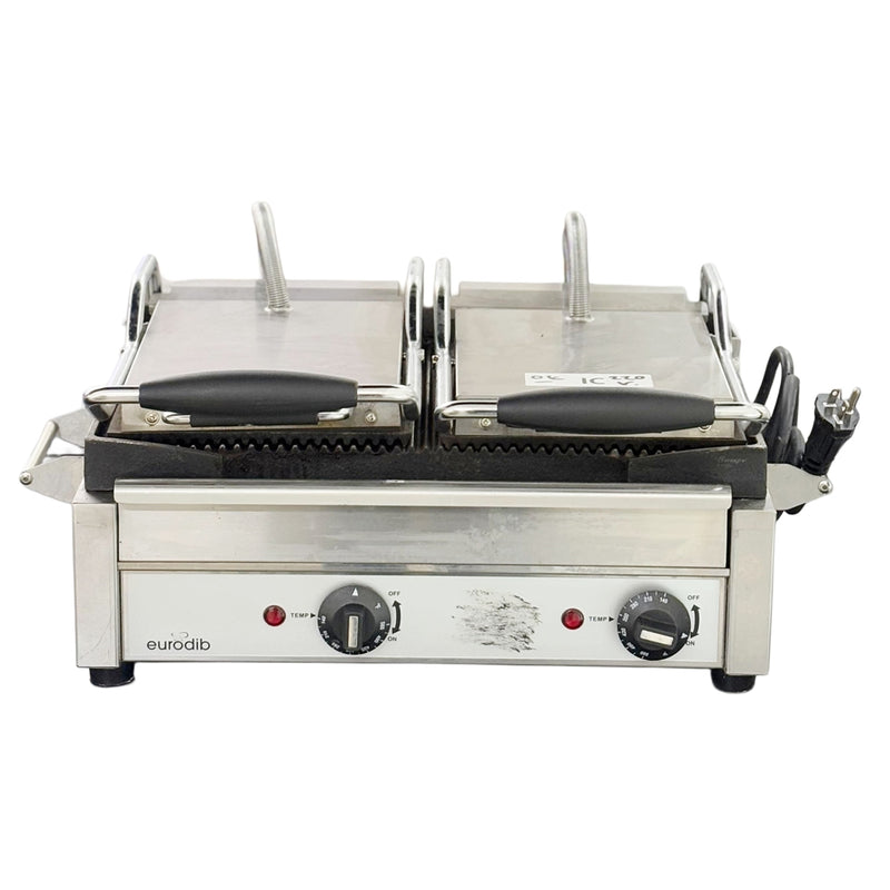Eurodib Double Grooved Sandwich Grill CI016