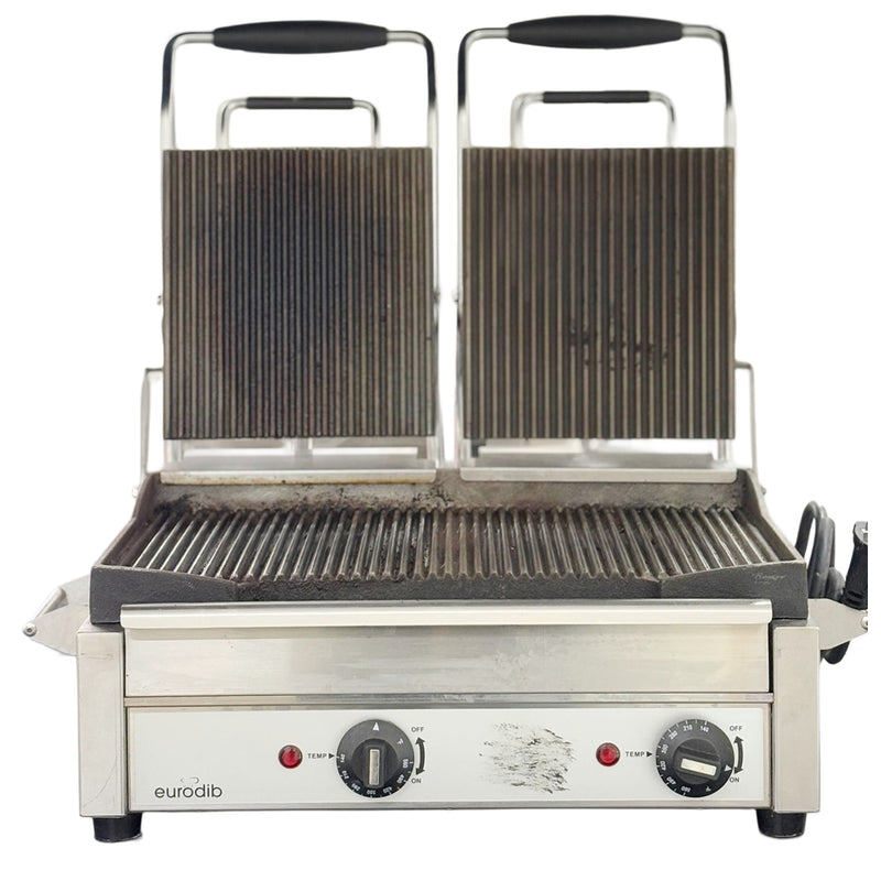 Eurodib Double Grooved Sandwich Grill CI016