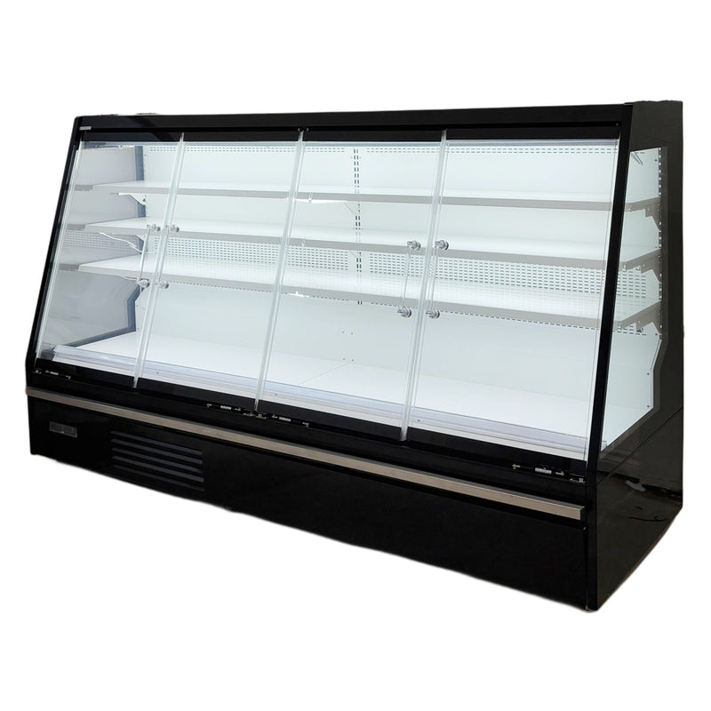 Alaska-Line 101'' Glass Door Merchandiser Cooler 4 Swing Doors 30 Cu.Ft. Capacity – HIT-603