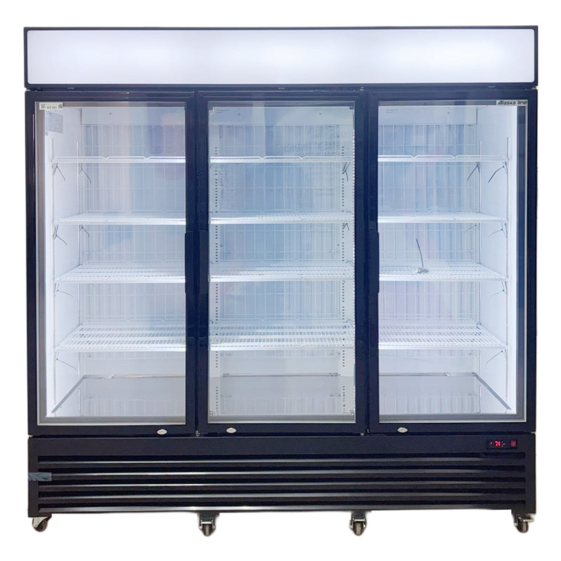 78'' Alaska-Line Three Door Glass Freezer 54 Cu.Ft. HIT-807