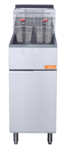 BRIKA Commercial Natural Gas Deep Fryer 40 lbs Oil Capacity 90 000 BTU BFR-40