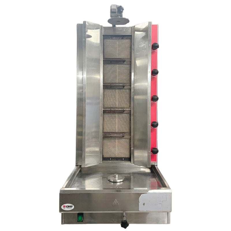 CHEF Shawarma Machine 5 Burner Used FOR02292