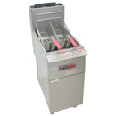Ikon Natural Gas Floor Fryer 35-40 lb. Capacity, - 90,000 BTU Used FOR02299