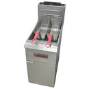 Ikon Natural Gas Floor Fryer 35-40 lb. Capacity, - 90,000 BTU Used FOR02299