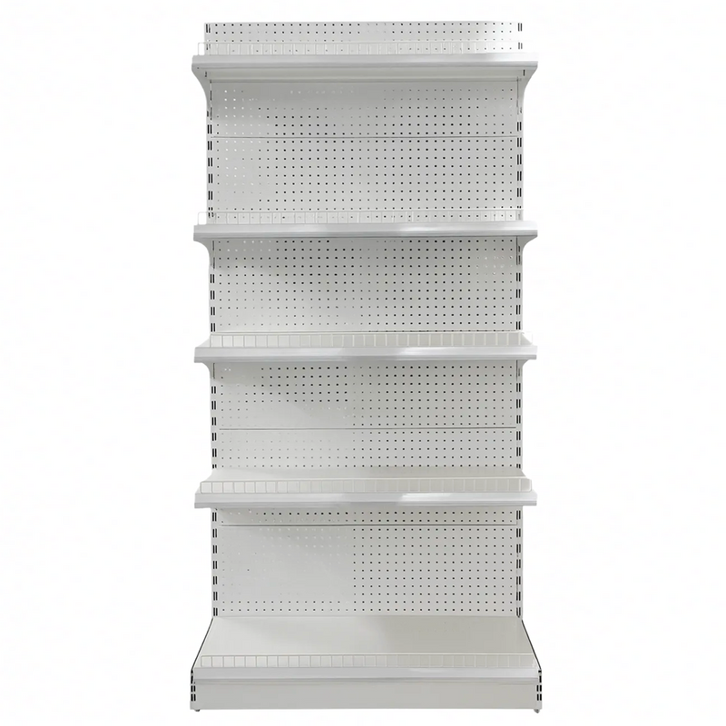White Single Sided Gondola Supermarket Shelving HS-WA