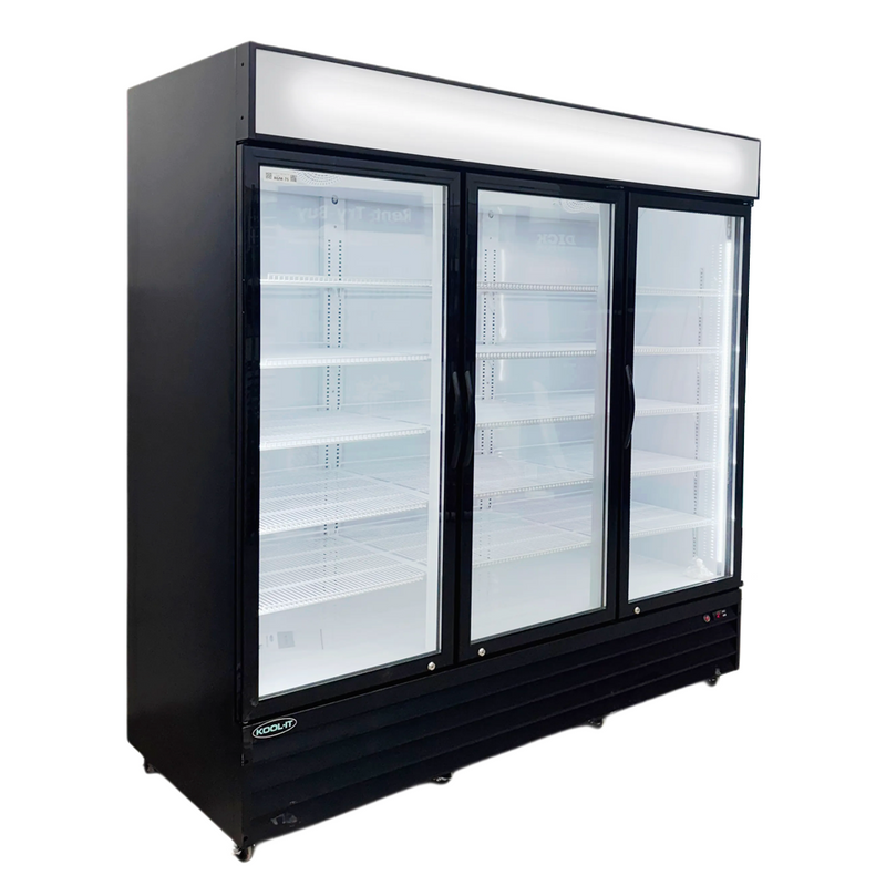 78"  Kool-It Triple Glass Door Display - 75 Cu. Ft. KGM-75