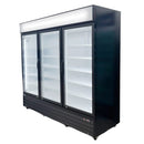 Kool-It 78" Triple Glass Door Display Commercial Cooler - 73 Cu. Ft. KGM-75
