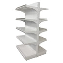 White Double Sided Gondola Supermarket Shelving HD-WA