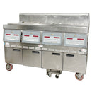 Henny Penny Fryer Natural Gas Built in Filtration 300,000BTU Used, FOR01715