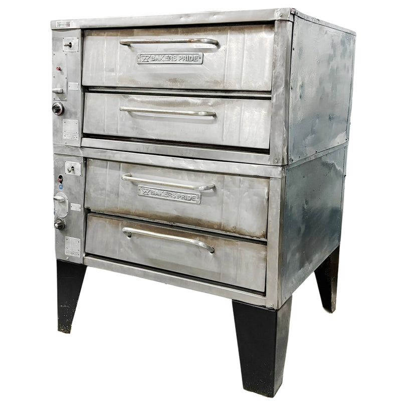 Bakers Pride Double Deck Gas Pizza Oven Used FOR02144
