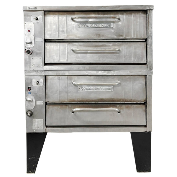 Bakers Pride Double Deck Gas Pizza Oven Used FOR02144