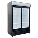 52'' Alaska-Line Double Sliding Glass Door Cooler - 38.3 Cu.Ft. HIT-801