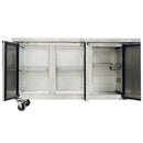 71'' CHEF Refrigerated Salad/Sandwich Prep Table with Rectangle Sneeze Guard GN-3100SALSQ