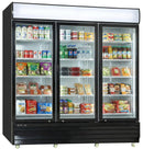 Kool-It 78" Triple Glass Door Display Commercial Cooler - 73 Cu. Ft. KGM-75