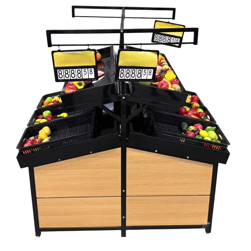 Plastic Tray Vegetable Rack Double Side HD-VRDM-08