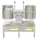 Cleveland 44" Steam Kettle 6-Gal x 2 with Stand Used FOR02408