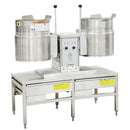 Cleveland 44" Steam Kettle 6-Gal x 2 with Stand Used FOR02408