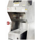 Imperial 40 Lb Electric Floor Fryer with Giles Free Standing Ventless Hood Used FOR02443