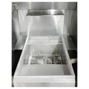 Imperial 40 Lb Electric Floor Fryer with Giles Free Standing Ventless Hood Used FOR02443