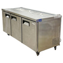 IBeeCold 70.4” Triple Door Sandwich and Salad Prep Table with a Stainless Steel Exterior FOR02482