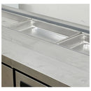 IBeeCold 70.4” Triple Door Sandwich and Salad Prep Table with a Stainless Steel Exterior FOR02482