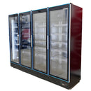 Alaska-Line Commercial Glass Door Display Refrigerator 4 Swing Door HIT-344H