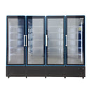 Alaska-Line 98'' 4 Glass Swing Door Freezer Self Contained HIT-344
