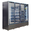 Alaska-Line 98'' 4 Glass Swing Door Freezer Self Contained HIT-344