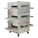 XLT 70" Three Deck Conveyor Pizza Oven 56,000BTU/Hr Used FOR02490