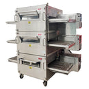 XLT 70" Three Deck Conveyor Pizza Oven 56,000BTU/Hr Used FOR02490