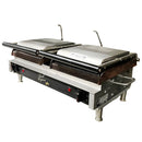 Star 20" Double Sandwich Grill with Grooved Cast Iron Plates Used FOR02507