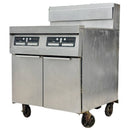 Dean 120,000 BTU 2 Tank Natural Gas Fryer Used FOR02294