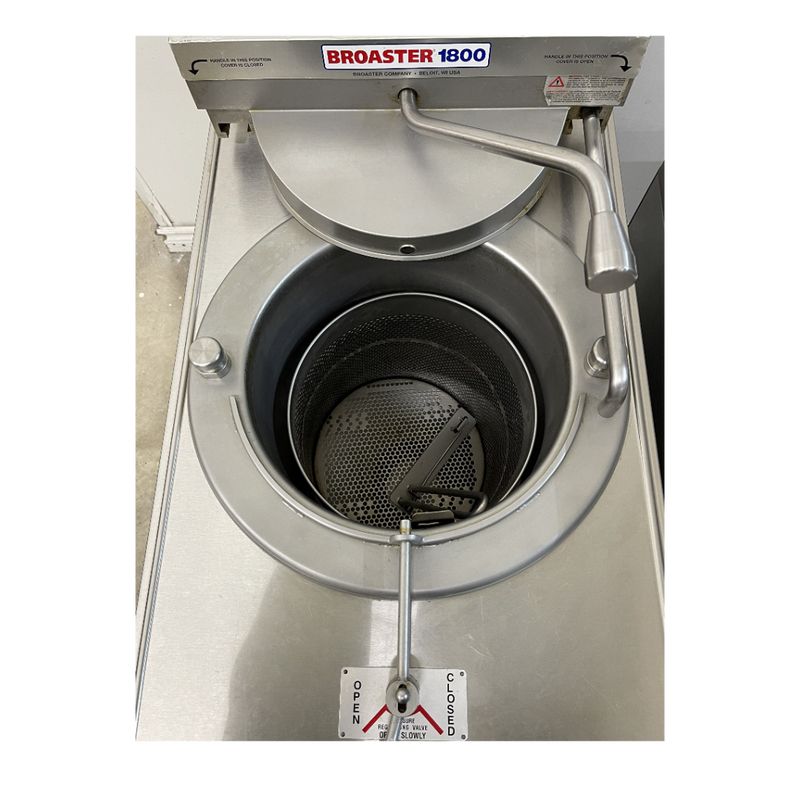 USED Broaster 1800G - 42 lb Gas Floor Pressure Fryer - 65,000 BTU FOR02037