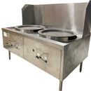 Natural Gas Wok Range 2 Burner Used FOR01191